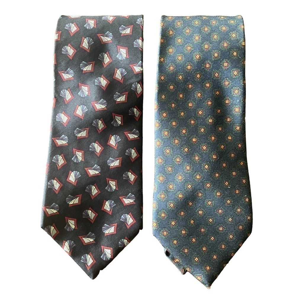 Christian Dior + Ralph Lauren Men's Silk Ties Lot of 02